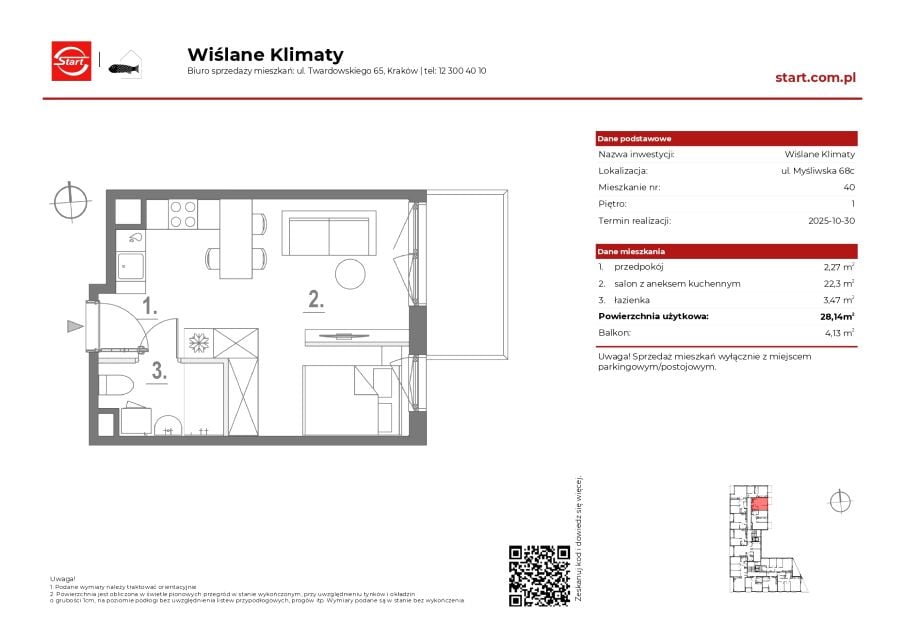 Mieszkanie Płaszów, ul. Myśliwska 68C