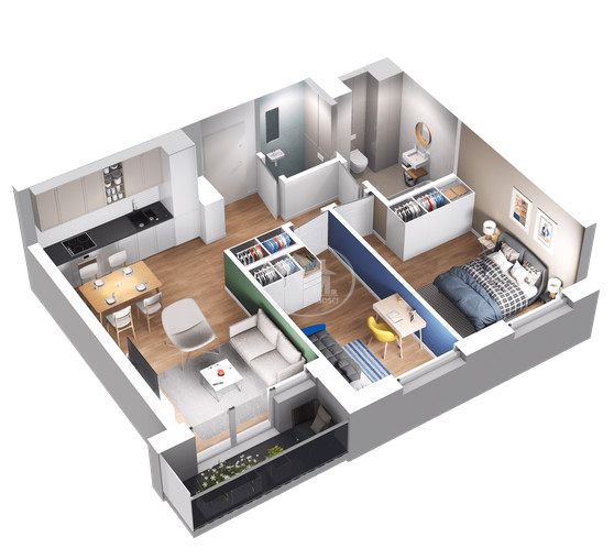 Mieszkanie przy lesie