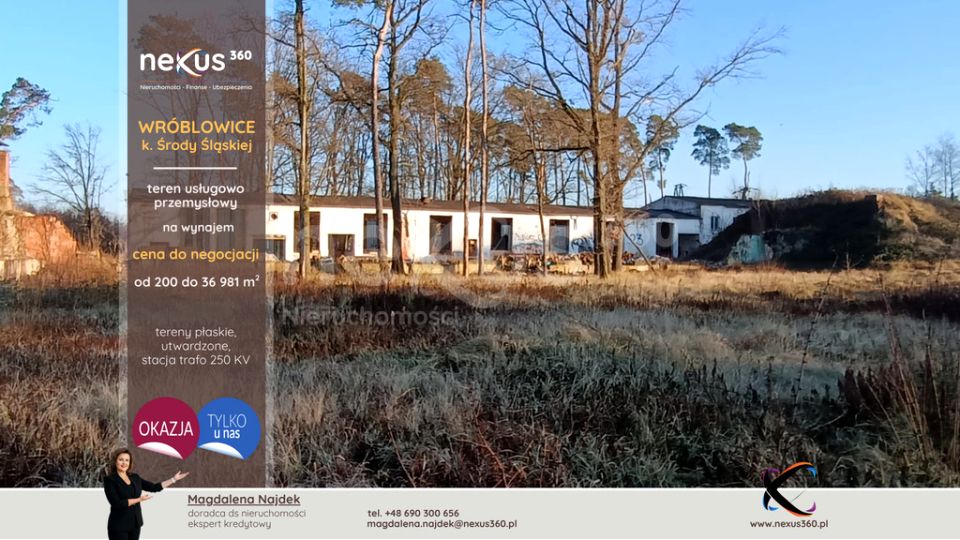 Działka usługowa WRÓBLOWICE
