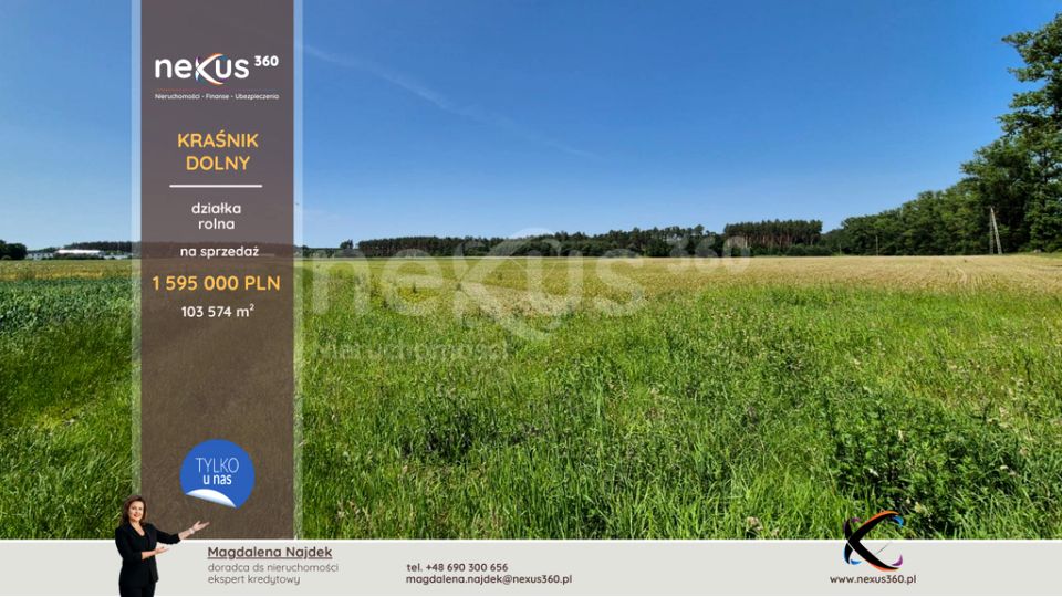 Działka rolna KRAŚNIK DOLNY