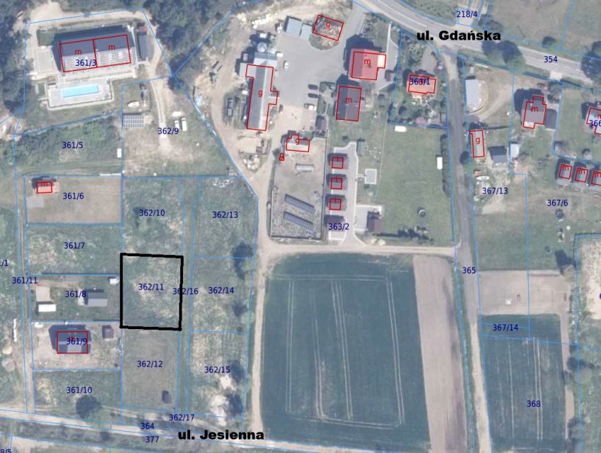 Działka budowlana Jantar