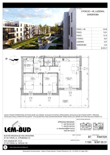 Mieszkanie Jar, ul. Strobanda 3-5