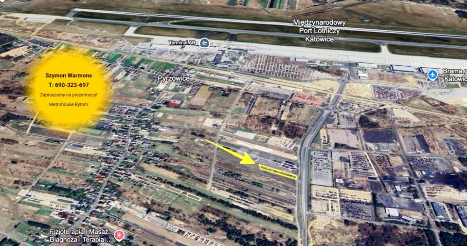 Działka inwestycyjna Pyrzowice