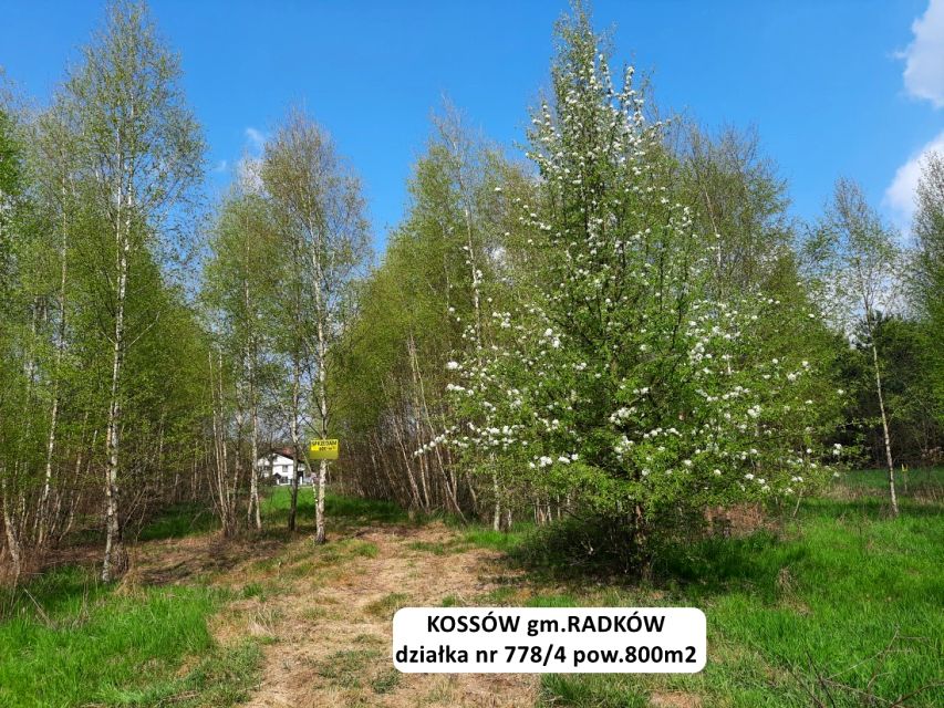 Działka budowlana Kossów