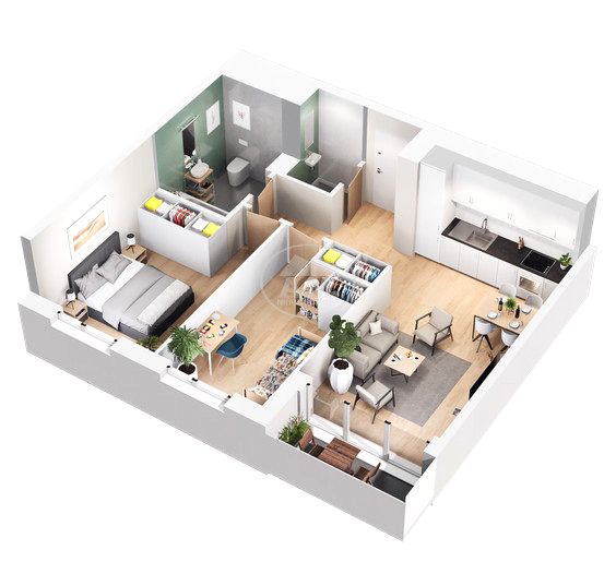 Mieszkanie przy lesie