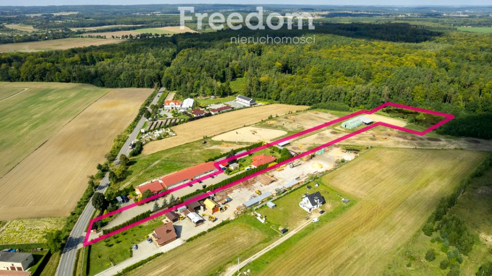 Działka przy lesie