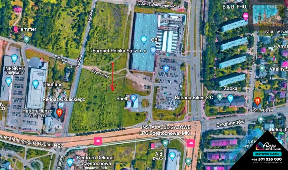 Działka inwestycyjna Częstochowa