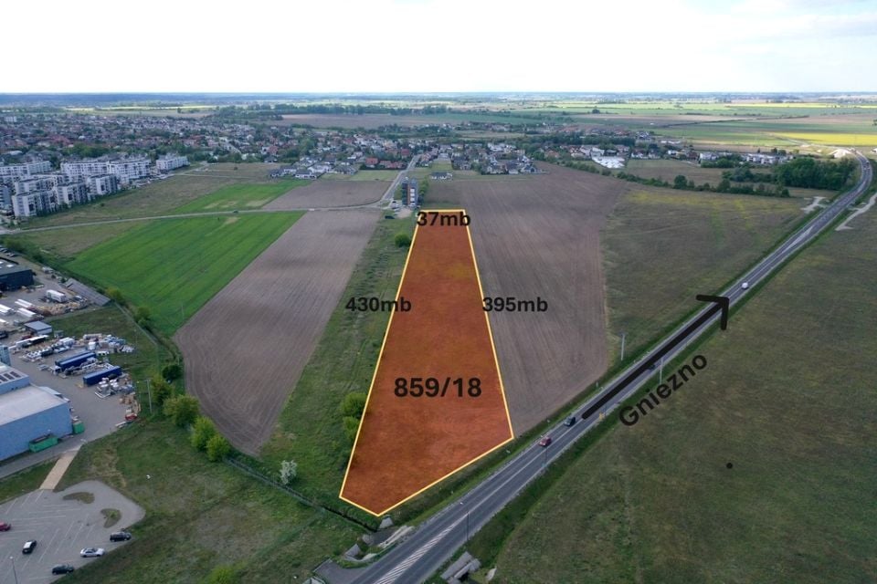 Działka usługowa Września