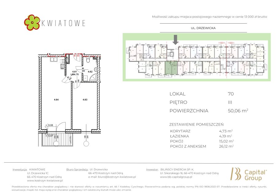 Mieszkanie Centrum, ul. Drzewicka 1c