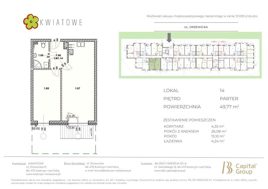 Mieszkanie Centrum, ul. Drzewicka 1c