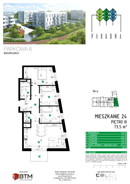 Mieszkanie ul. Parkowa 6