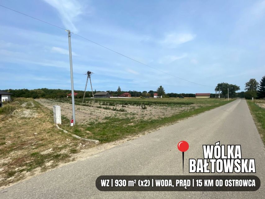 Działka budowlana Wólka Bałtowska