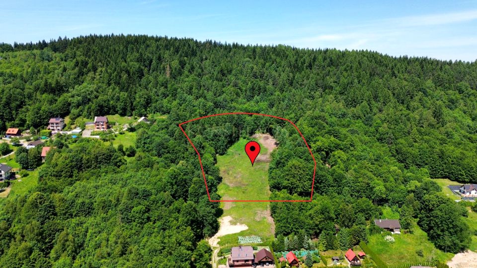 Działka budowlano-rolna Pcim