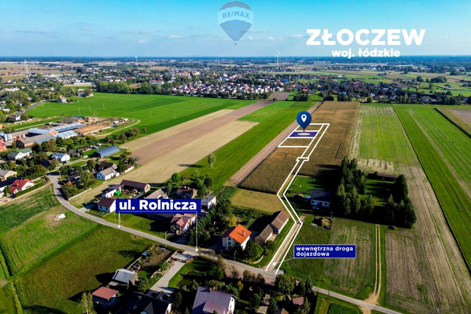 Działka budowlana Złoczew
