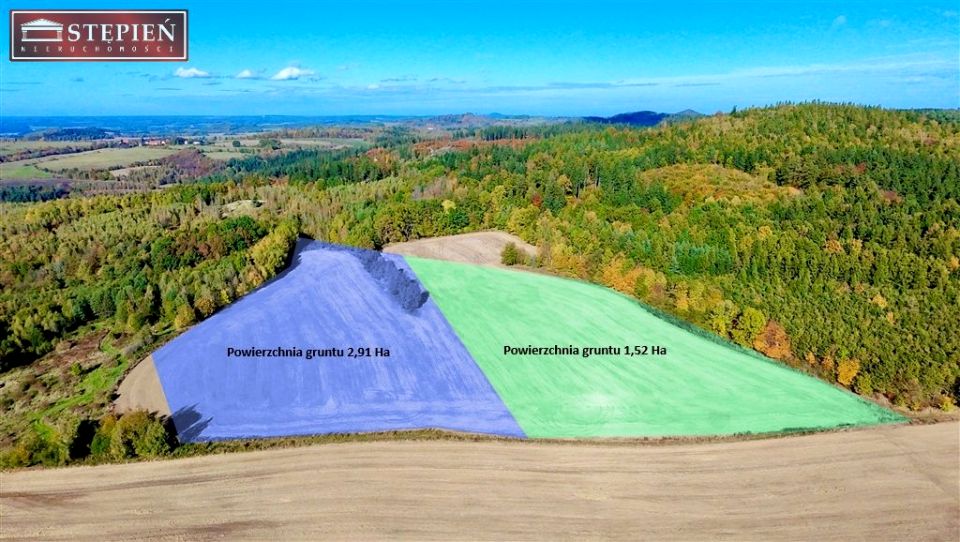 Pusta działka Modrzewie