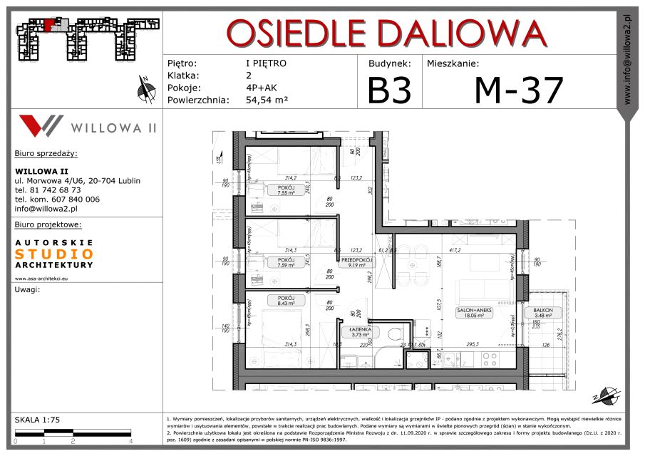 Mieszkanie Ponikwoda, ul. Daliowa 19