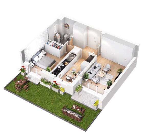 Mieszkanie przy lesie