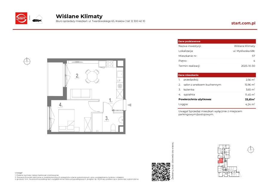 Mieszkanie Płaszów, ul. Myśliwska 68C