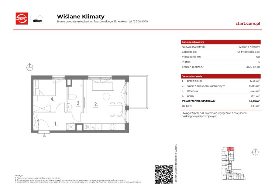 Mieszkanie Płaszów, ul. Myśliwska 68C