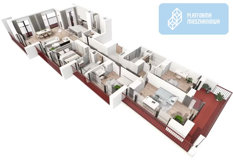 Mieszkanie przy lesie