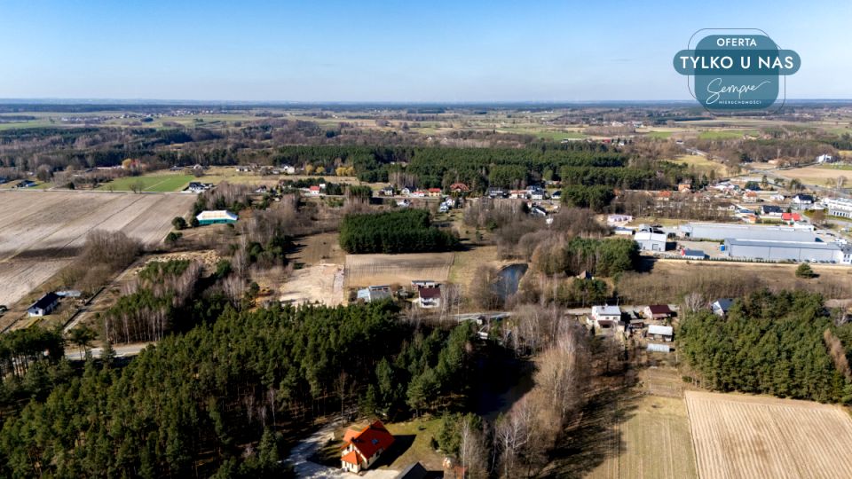 Działka przy lesie