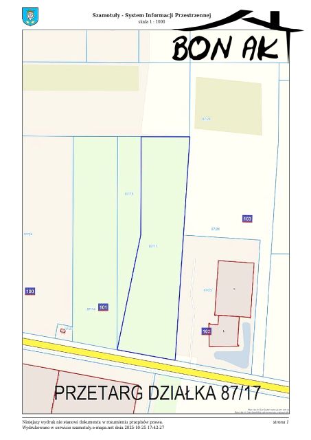 Działka przemysłowa Mutowo