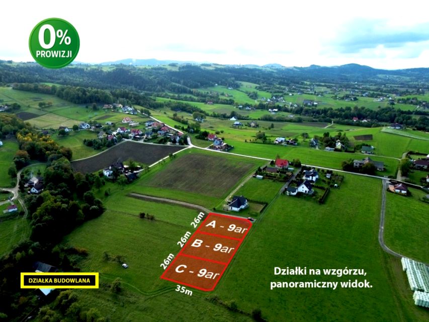 Działka budowlana Męcina