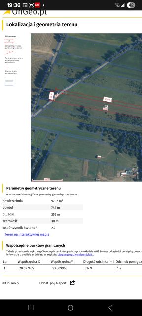 Działka przemysłowa Łukta