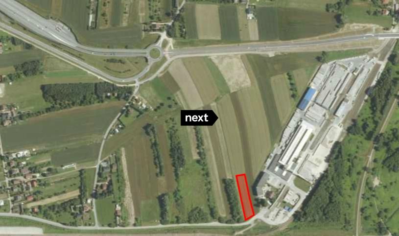 Działka usługowa Bogumiłowice