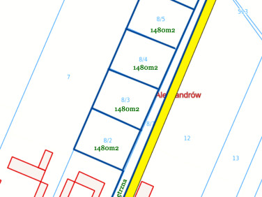 Działka budowlano-rolna Aleksandrów