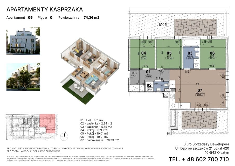 Mieszkanie Kościuszki, ul. Kasprzaka 1