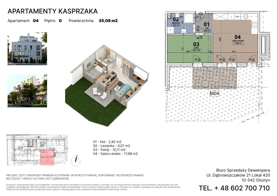 Mieszkanie Kościuszki, ul. Kasprzaka 1
