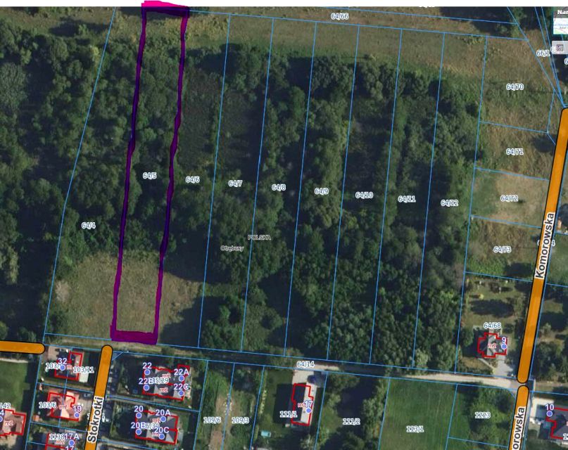 Działka inwestycyjna Otrębusy