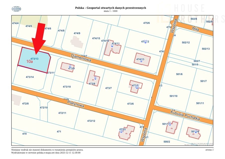 Działka budowlana Dzbenin