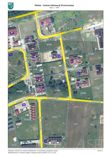 Działka budowlana Mielenko