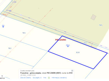 Działka budowlana Pieczarki