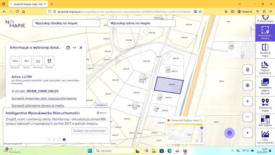 Działka budowlana Lutry