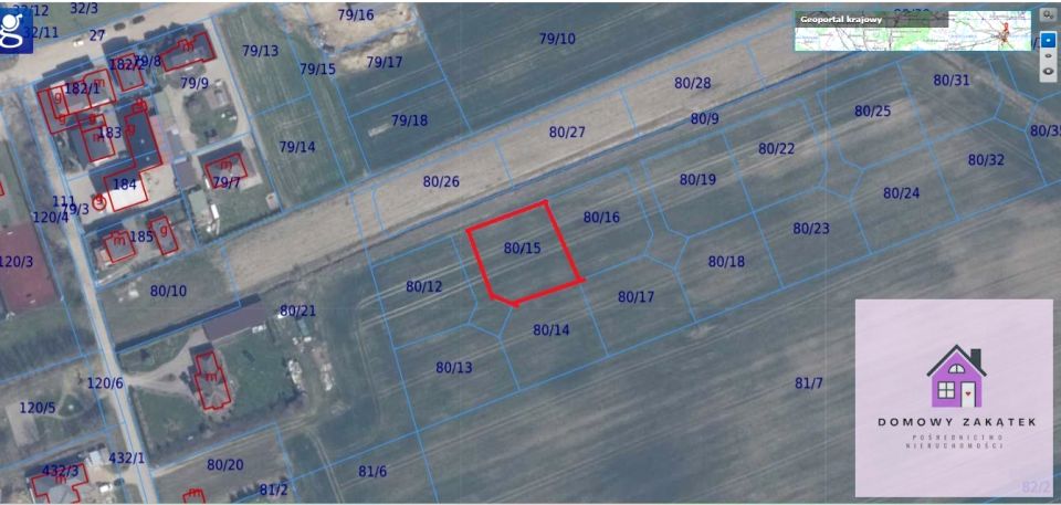 Działka budowlana Łebunia