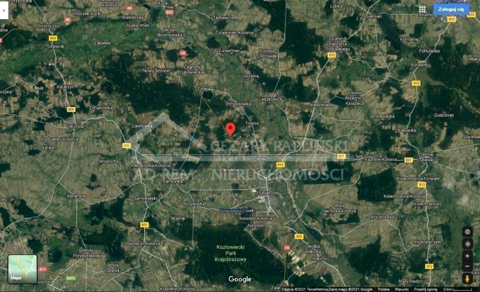 Działka rolna Wola Lisowska