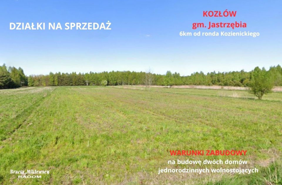 Działka budowlana Kozłów
