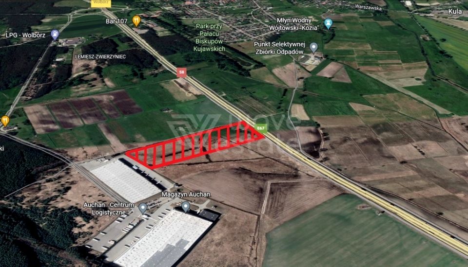 Działka przemysłowa Wolbórz