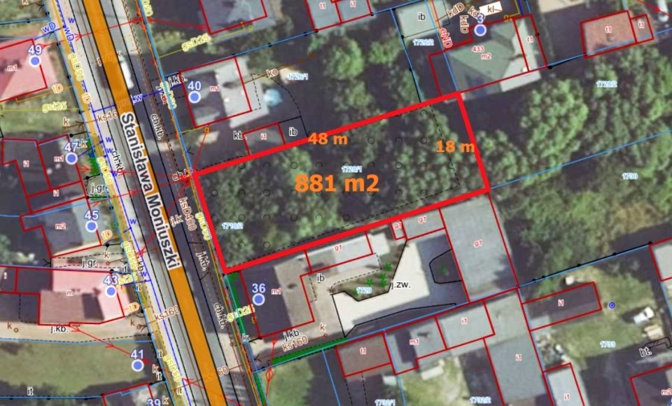 Działka usługowa Żarki