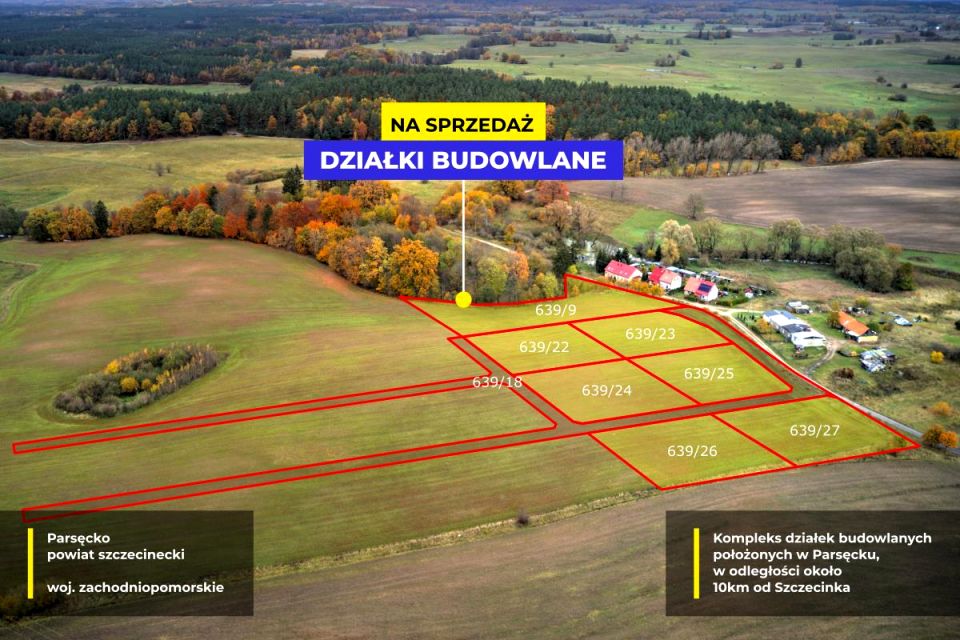 Działka budowlana Parsęcko