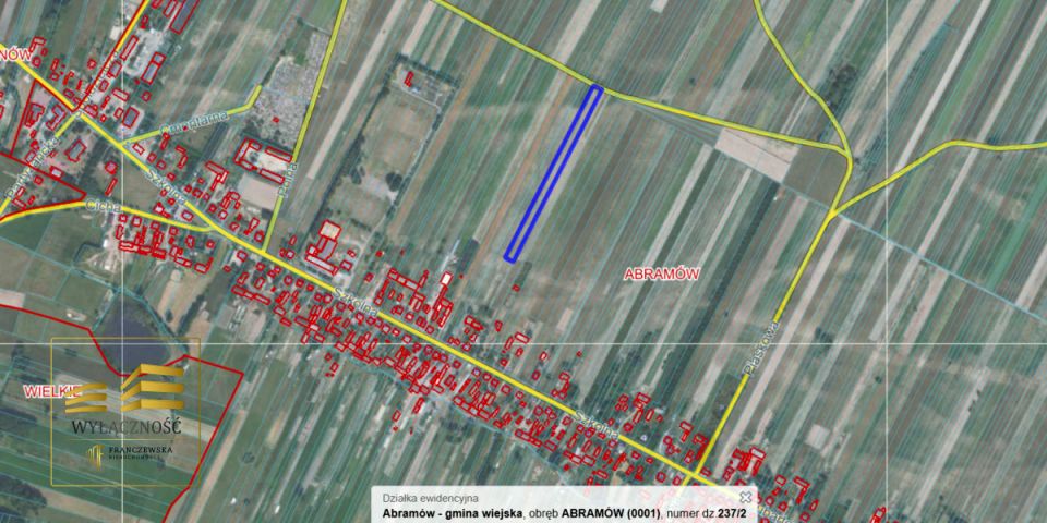 Działka rolna Abramów