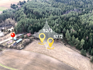 Działka budowlano-rolna Róża sprzedam