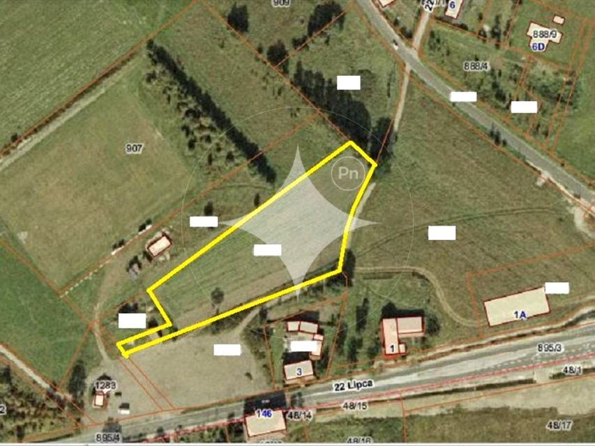 Działka usługowa Wykroty