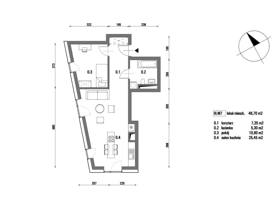 Mieszkanie Westerplatte, ul. Westerplatte 5a