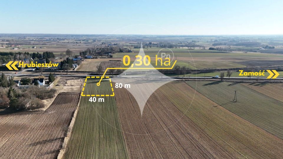 Działka usługowa Alojzów