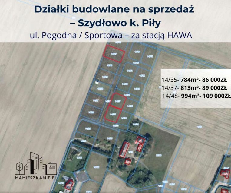 Działka budowlana Szydłowo