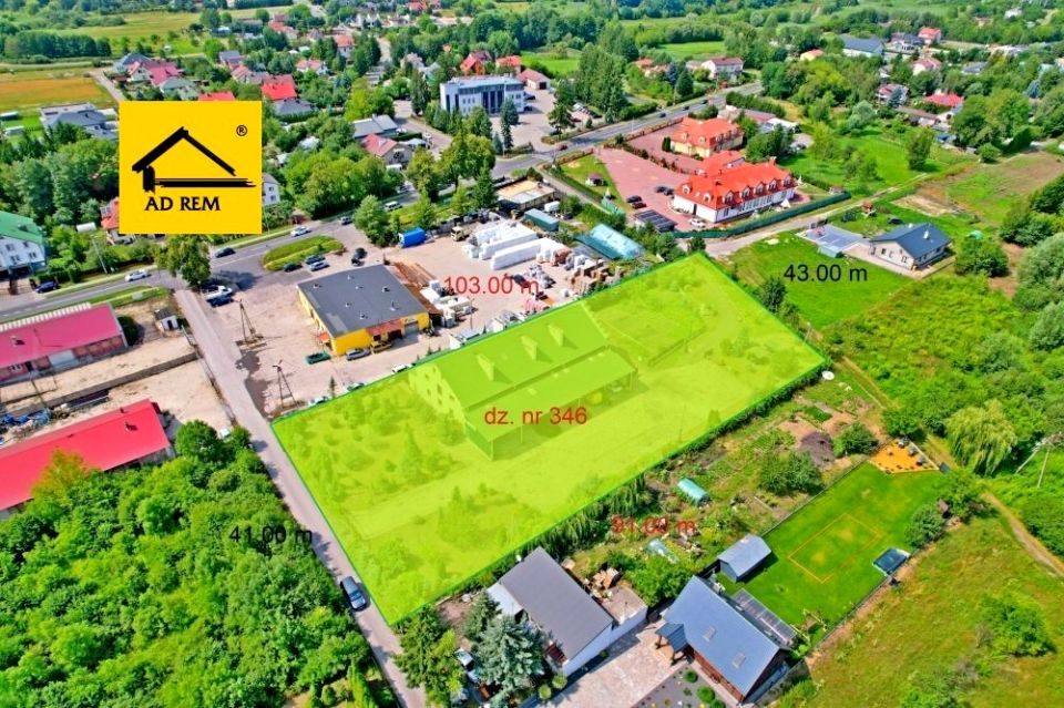 Działka usługowa Pokrówka